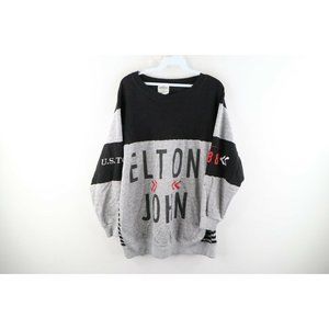 Vintage 80s Winterland Large 1988 Elton John Reg Strikes Back Tour Sweatshirt
